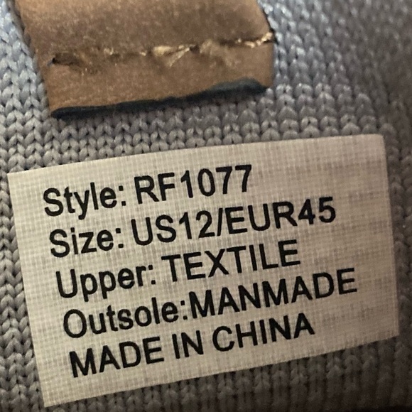 Reserved Footwear New York Mens Grey Textile Upper Casual Slip On Shoes SZ US 12 - Picture 11 of 11